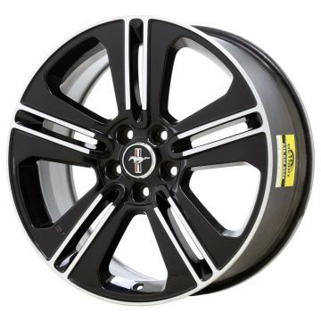 Ford Mustang Wheel Rim Machined Black 3908 Stock Factory OEM Replacement