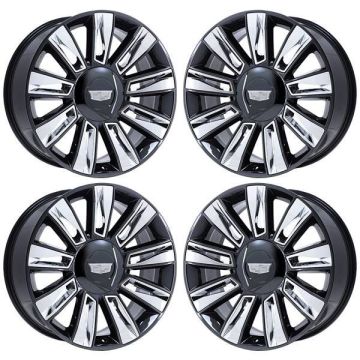 Cadillac Escalade Wheel Rim PVD Black Chrome 4740 Stock Factory OEM Replacement