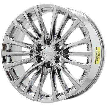 Cadillac Escalade V Wheel Rim PVD Bright Chrome 4883 Stock Factory OEM Replacement