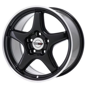 Chevrolet Camaro Wheel Rim Machined Lip Black 5055 Stock Factory OEM Replacement