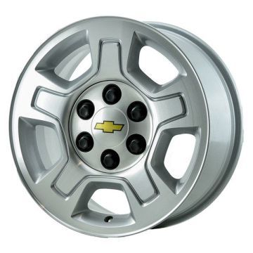 Chevrolet Silverado 1500 Wheel Rim Machined Silver 5295 Stock Factory OEM Replacement