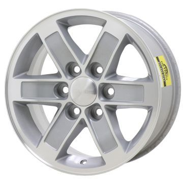 Chevrolet Silverado 1500 Wheel Rim Machined Silver 5296 Stock Factory OEM Replacement