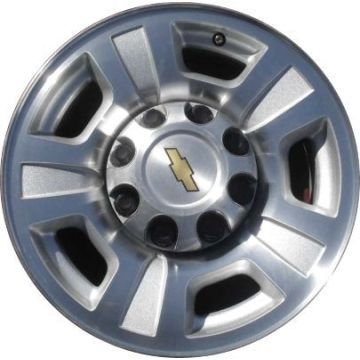 Chevrolet Silverado 2500 Wheel Rim Machined Silver 5298 Stock Factory OEM Replacement