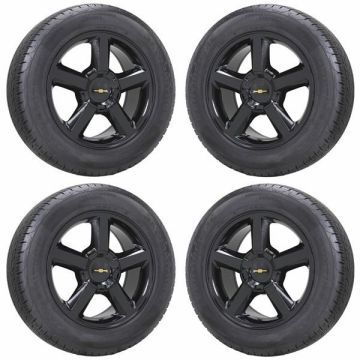 Chevrolet Silverado 1500 Wheel and Tire Sets-Wheel and Tire Packages-Wheel & Tire Sets-Wheel & Tire Packages-Wheel and Rim Sets-Wheel and Rim Packages-Wheel & Rim Sets -Wheel & Rim Packages Gloss Black 5308