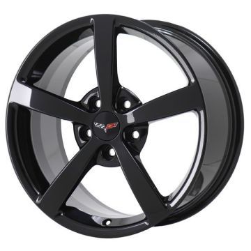 Chevrolet Corvette Wheel Rim Gloss Black 5339 (F) Stock Factory OEM Replacement