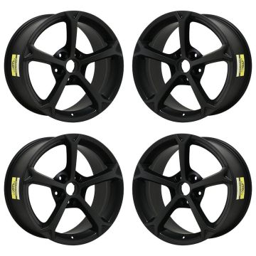Chevrolet Corvette Exchange Wheels Set of 4-Exchange Rims Set of 4 Satin Black 5460 (F)