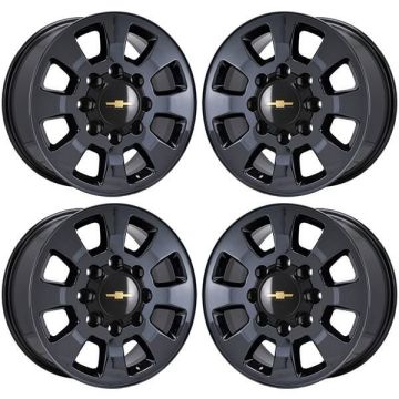 Chevrolet Silverado 2500 Wheel Rim PVD Black Chrome 5501 Stock Factory OEM Replacement