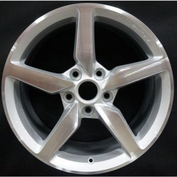 Chevrolet Corvette Wheel Rim Machined Silver 5638 (R) Stock Factory OEM Replacement