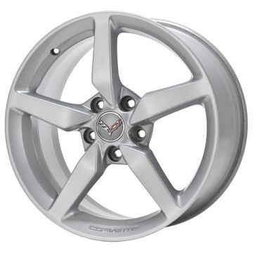 Chevrolet Corvette Wheel Rim Machined Silver 5632 (F) Stock Factory OEM Replacement