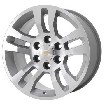 Chevrolet Silverado 1500 Wheel Rim Machined Silver 5646 Stock Factory OEM Replacement