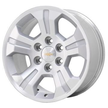 Chevrolet Silverado 1500 Wheel Rim Machined Silver 5647 Stock Factory OEM Replacement