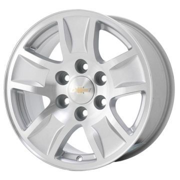 Chevrolet Silverado 1500 Wheel Rim Machined Silver 5657 Stock Factory OEM Replacement