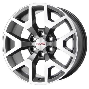 GMC Sierra 1500 Wheel Rim Machined Grey 5658 Stock Factory OEM Replacement