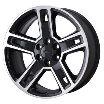Chevrolet Silverado 1500 Wheel Rim Machined Black 5664 Stock Factory OEM Replacement