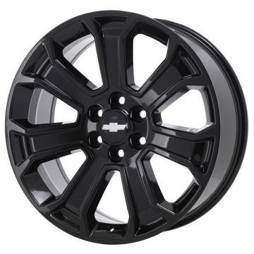 Chevrolet Silverado 1500 Wheel Rim Gloss Black 5665 Stock Factory OEM Replacement