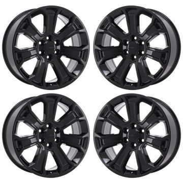 Chevrolet Silverado 1500 Exchange Wheels Set of 4-Exchange Rims Set of 4 Gloss Black 5665