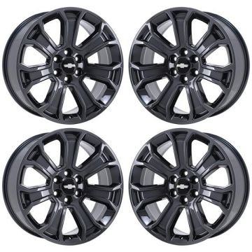 Chevrolet Silverado 1500 Wheel Rim PVD Black Chrome 5665 Stock Factory OEM Replacement