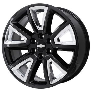 Chevrolet Silverado 1500 Wheel Rim Gloss Black 5696 Stock Factory OEM Replacement