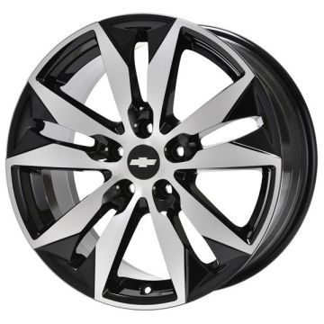 Chevrolet Malibu Wheel Rim Machined Black 5716 Stock Factory OEM Replacement