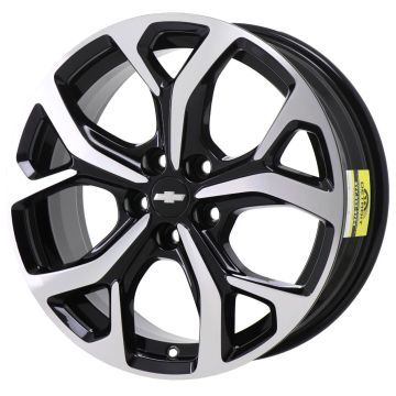 Chevrolet Volt Wheel Rim Machined Black 5724 Stock Factory OEM Replacement