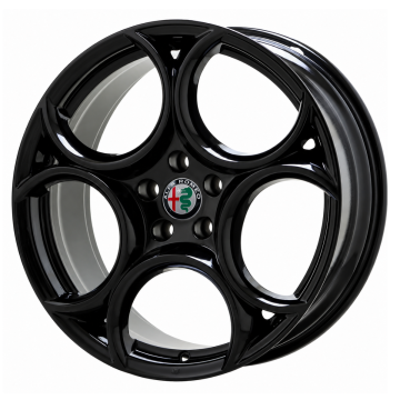 Alfa Romeo Stelvio Wheel Rim Gloss Black 58172 Stock Factory OEM Replacement