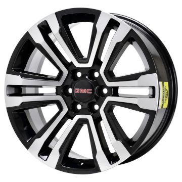 GMC Yukon Wheel Rim Machined Black 5822 Stock Factory OEM Replacement
