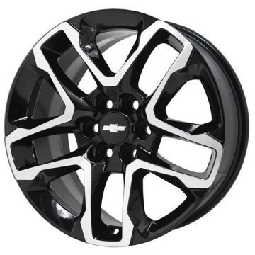 Chevrolet Traverse Wheel Rim Machined Black 5843 Stock Factory OEM Replacement