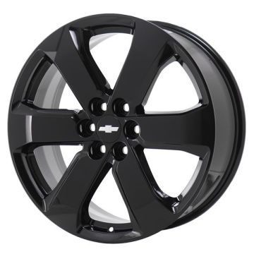 Chevrolet Traverse Wheel Rim Gloss Black 5845 Stock Factory OEM Replacement