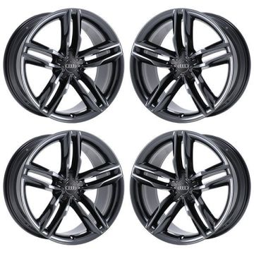 Audi A5 Wheel Rim PVD Black Chrome 58828 Stock Factory OEM Replacement