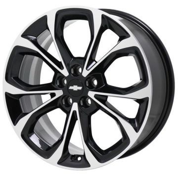 Chevrolet Cruze Wheel Rim Machined Black 5884 Stock Factory OEM Replacement