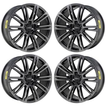 Audi A8 Wheel Rim PVD Black Chrome 58871 Stock Factory OEM Replacement