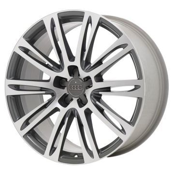 Audi A8 Wheel Rim Machined Grey 58871 Stock Factory OEM Replacement