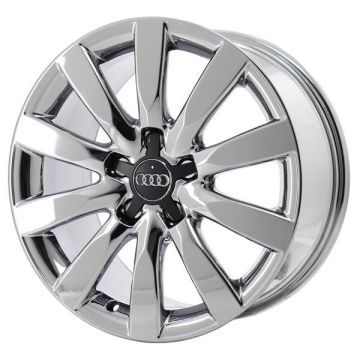 Audi A4 Wheel Rim PVD Bright Chrome 58837 Stock Factory OEM Replacement