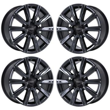 Audi A6 Wheel Rim PVD Black Chrome 58895 Stock Factory OEM Replacement