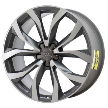 Audi A6 Wheel Rim Machined Grey 58897 Stock Factory OEM Replacement