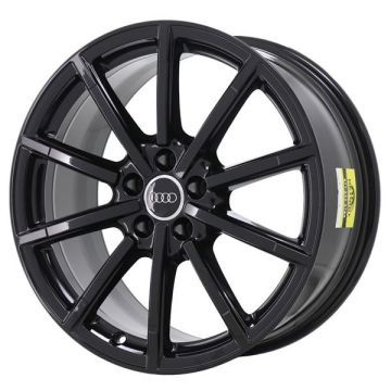 Audi A6 Wheel Rim Gloss Black 58973 Stock Factory OEM Replacement