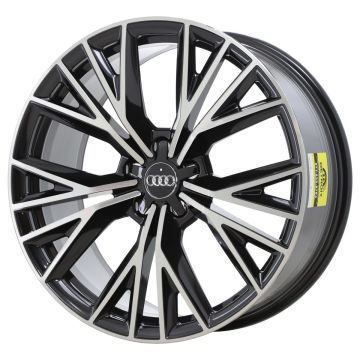 Audi A7 Wheel Rim Machined Black 58983 Stock Factory OEM Replacement