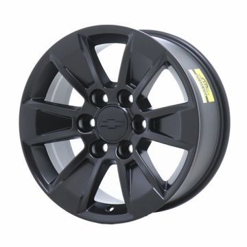 Chevrolet Silverado 1500 Wheel Rim Satin Black 5908 Stock Factory OEM Replacement