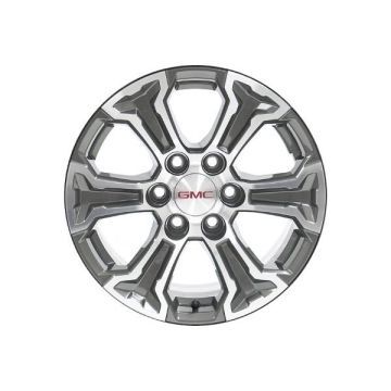 GMC Sierra 1500 Wheel Rim Machined Grey 5910 Stock Factory OEM Replacement