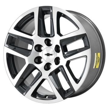 Chevrolet Silverado 1500 Wheel Rim Machined Grey 5913 Stock Factory OEM Replacement