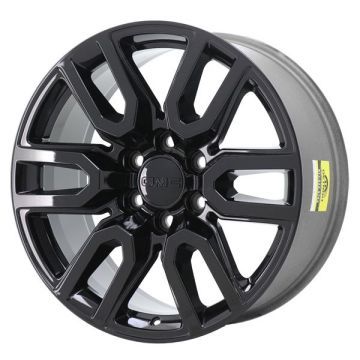 GMC Sierra 1500 Wheel Rim Gloss Black 5914 Stock Factory OEM Replacement
