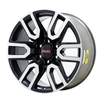 GMC Sierra 1500 Wheel Rim Machined Black 5914 Stock Factory OEM Replacement