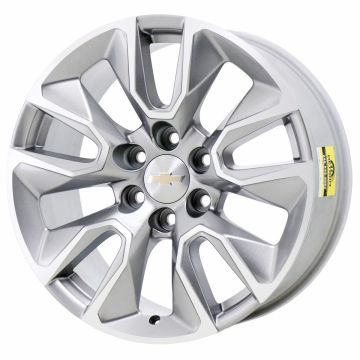 Chevrolet Silverado 1500 Wheel Rim Machined Silver 5915 Stock Factory OEM Replacement
