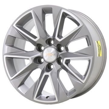 Chevrolet Silverado 1500 Wheel Rim Machined Silver 5919 Stock Factory OEM Replacement