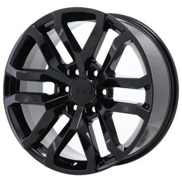 GMC Sierra 1500 Wheel Rim Gloss Black 5924 Stock Factory OEM Replacement