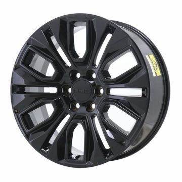 GMC Sierra 1500 Wheel Rim Gloss Black 5943 Stock Factory OEM Replacement