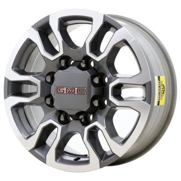 GMC Sierra 2500 Wheel Rim Machined Grey 5949 Stock Factory OEM Replacement