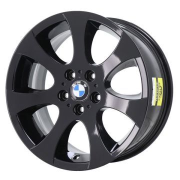 BMW 323i Wheel Rim Gloss Black 59587 (R) Stock Factory OEM Replacement