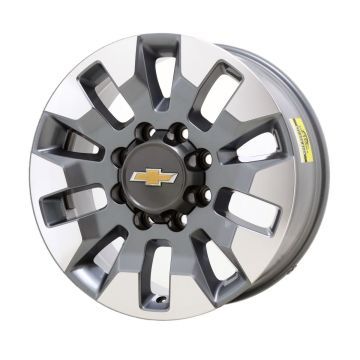 Chevrolet Silverado 2500 Wheel Rim Machined Grey 5960 Stock Factory OEM Replacement