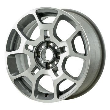 Fiat 500 Wheel Rim Polished Grey 61663 Stock Factory OEM Replacement